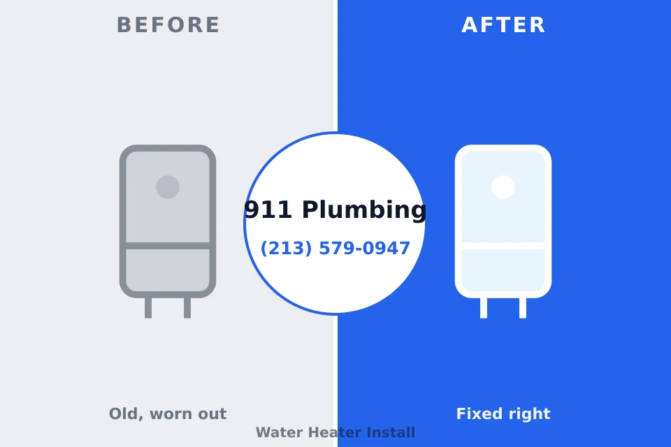 Before and after: plumbing repair Mirrormont, WA